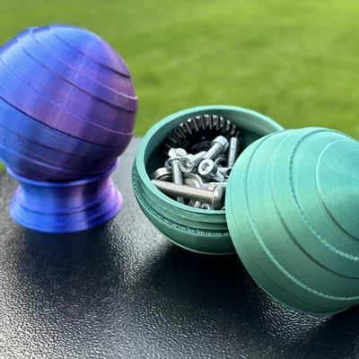 Hộp Đựng Hình Cầu Ren Vặn (Threaded Sphere Container)