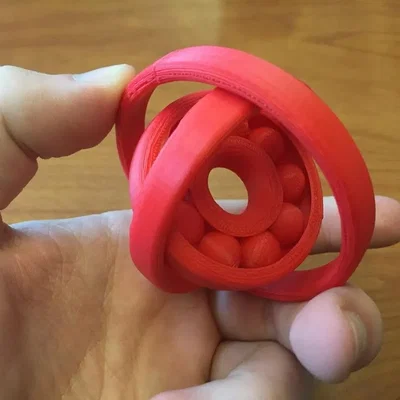 Mô hình Fidget Ball Bearing - Đồ chơi xoay giảm stress in 3D