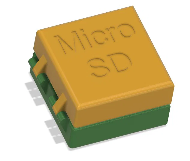 Hộp đựng thẻ nhớ Micro-SD 4 khe in 3D tiện lợi - Image 1