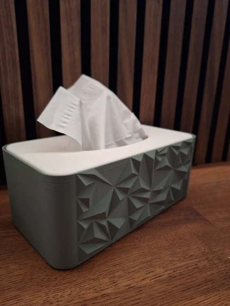 Hộp đựng khăn giấy (Tissue holder) thiết kế hình học hiện đại - Image 2