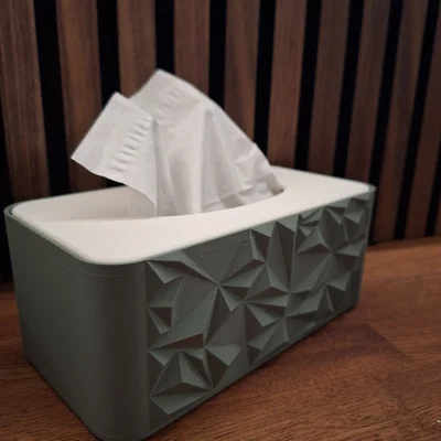 Hộp đựng khăn giấy (Tissue holder) thiết kế hình học hiện đại