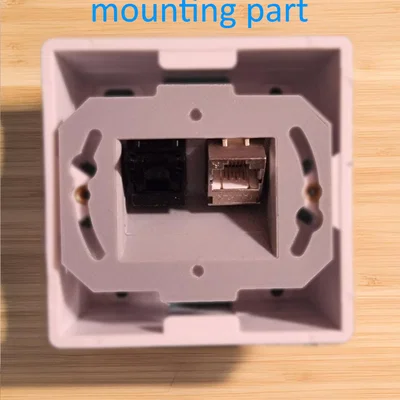 Mặt ốp tường keystone nghiêng 2x Keystone (CAT6/CAT6A)