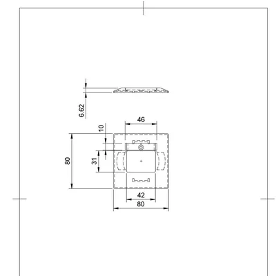 Mặt ốp tường keystone nghiêng 2x Keystone (CAT6/CAT6A)