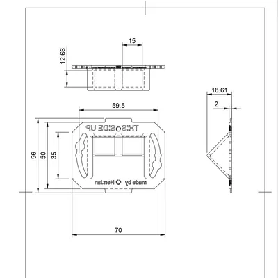 Mặt ốp tường keystone nghiêng 2x Keystone (CAT6/CAT6A)