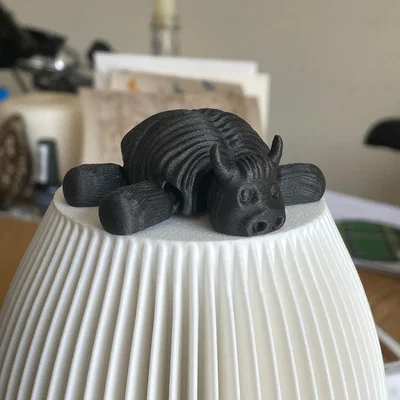 Bò Highland Nhỏ Xù Lông – Print in Place