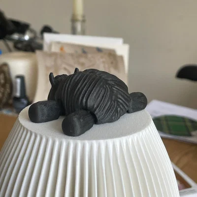 Bò Highland Nhỏ Xù Lông – Print in Place