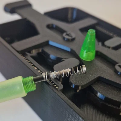 Bộ đếm cơ 7 Segment: adapter/miếng trung gian cho lò xo bút bi ngắn