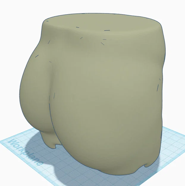 Mô hình trang trí Solid Butt - Tệp in 3D độc đáo - Image 1