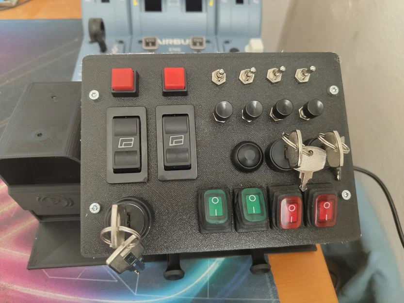 Button Box 3D - Bảng điều khiển tự làm cho game mô phỏng lái xe - Image 2