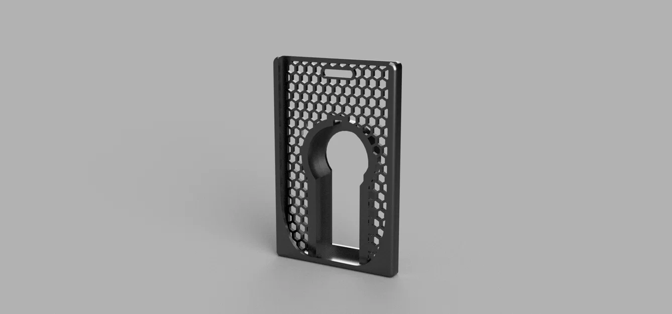 Giá đỡ thẻ nhân viên kèm RSA token thiết kế tổ ong độc đáo - Image 1