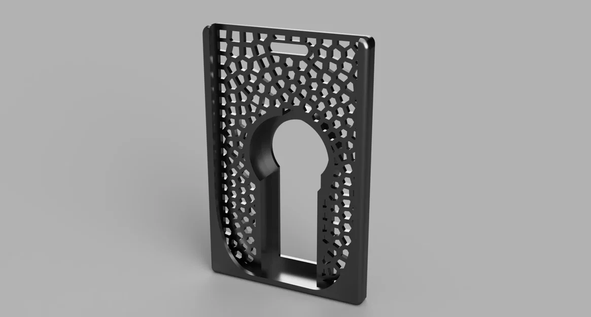Holder thẻ RSA (badge) với họa tiết Voronoi - Image 1