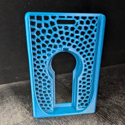 Holder thẻ RSA (badge) với họa tiết Voronoi