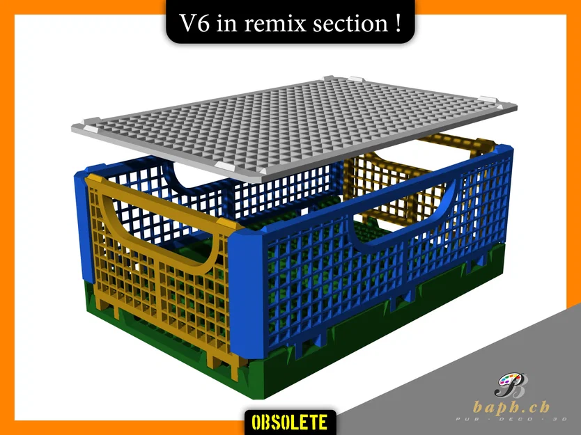 Thùng Crate gập được và xếp chồng (bản cũ) - Image 1