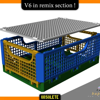 Thùng Crate gập được và xếp chồng (bản cũ)