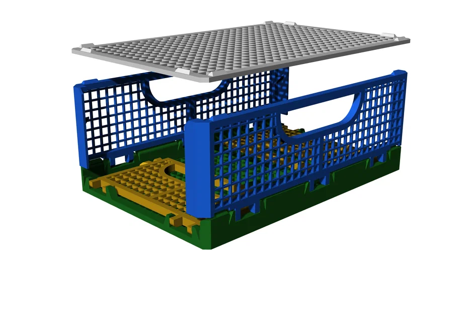 Thùng Crate gập được và xếp chồng (bản cũ) - Image 2