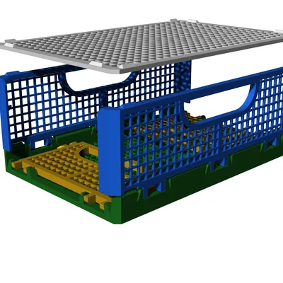 Thùng Crate gập được và xếp chồng (bản cũ)