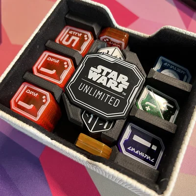 Khay in 3D đựng token Star Wars: Unlimited cho Gamegenic Deckpod