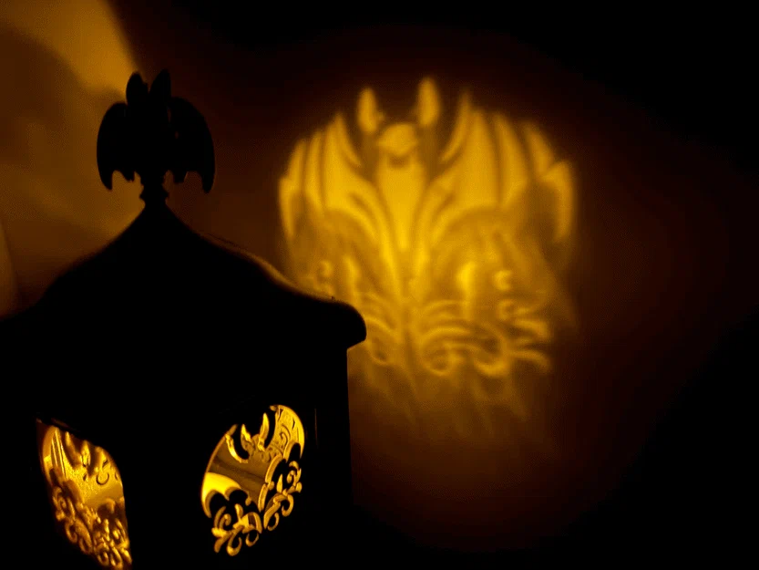 Đèn Halloween-Lamp/Halloween-Lampe (đèn bàn cho nến tealight điện) - Image 1