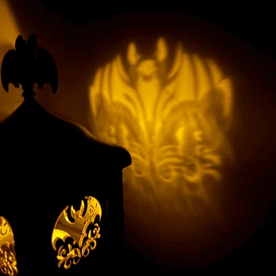 Đèn Halloween-Lamp/Halloween-Lampe (đèn bàn cho nến tealight điện)