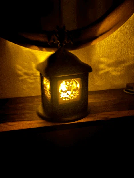 Đèn Halloween-Lamp/Halloween-Lampe (đèn bàn cho nến tealight điện) - Image 4