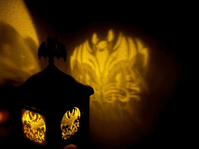 Đèn Halloween-Lamp/Halloween-Lampe (đèn bàn cho nến tealight điện) - Image 7