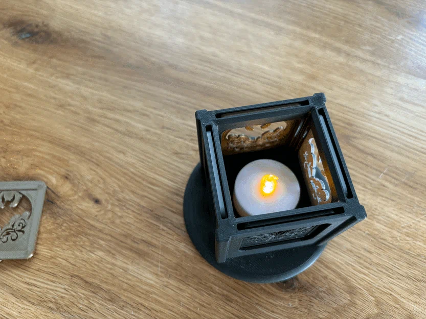 Đèn Halloween-Lamp/Halloween-Lampe (đèn bàn cho nến tealight điện) - Image 13