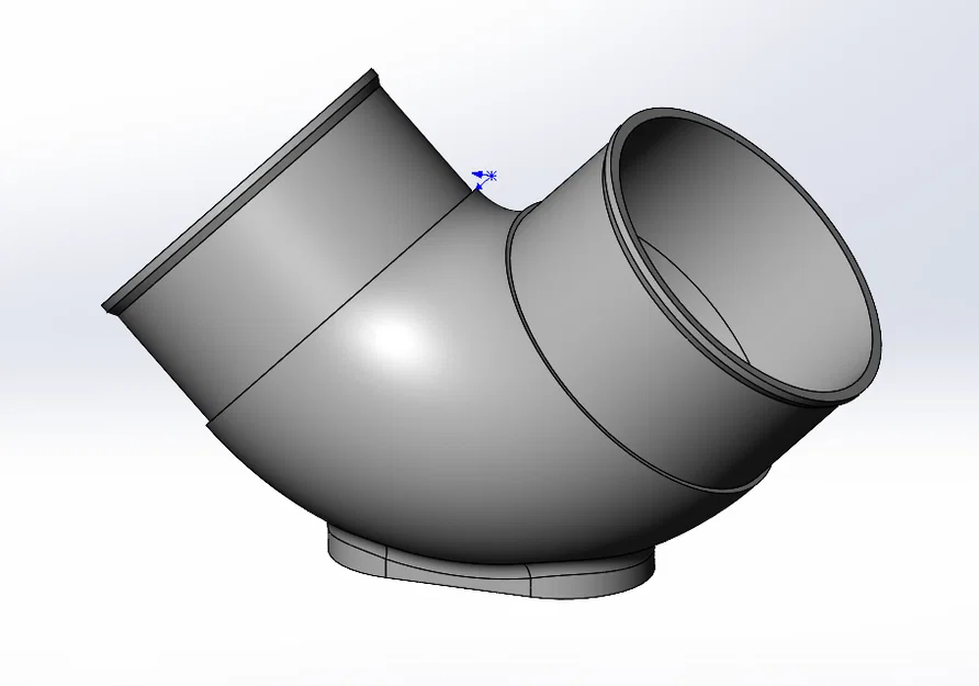 Cút ống gió RV 4 inch góc 90° cho heater - Image 1