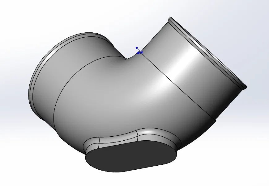 Cút ống gió RV 4 inch góc 90° cho heater - Image 2