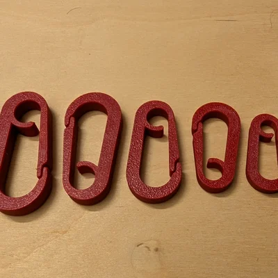 Camping Carabiner 20mm - 55mm (Carabiner cường lực, parametric Freecad)