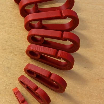 Camping Carabiner 20mm - 55mm (Carabiner cường lực, parametric Freecad)