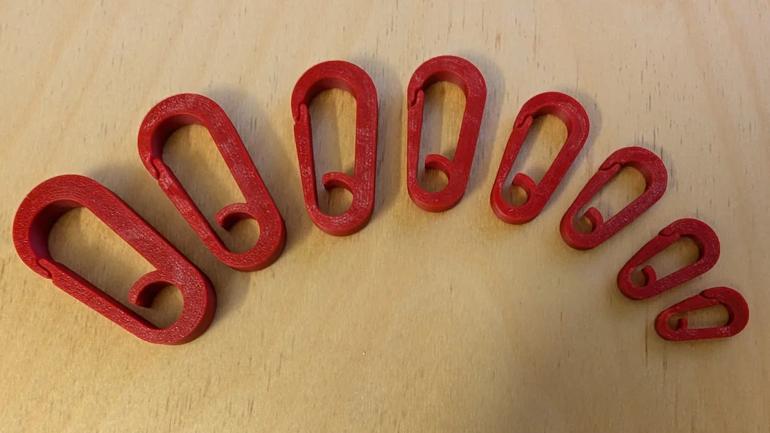 Camping Carabiner 20mm - 55mm (Carabiner cường lực, parametric Freecad) - Image 3