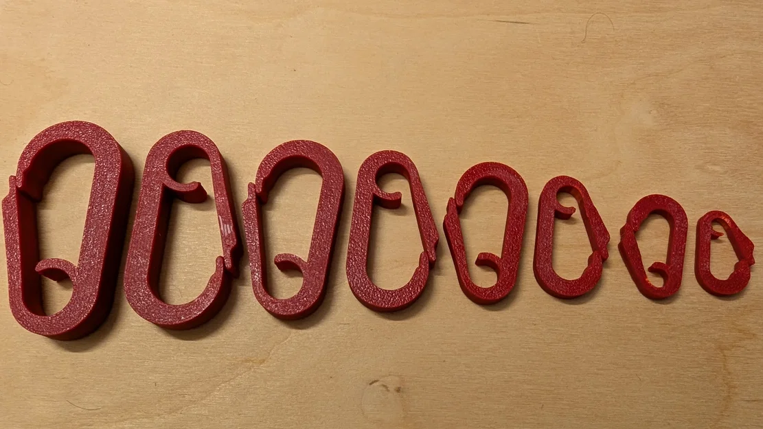 Camping Carabiner 20mm - 55mm (Carabiner cường lực, parametric Freecad) - Image 4