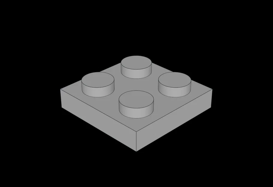 Mô hình tấm đế 2x2 tương thích với hệ thống lắp ráp Lego - Image 1