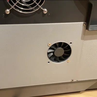 QIDI X-Max 3 Silent Mod: Plate adapter quạt – Backplate/Rearcover cover mainboard