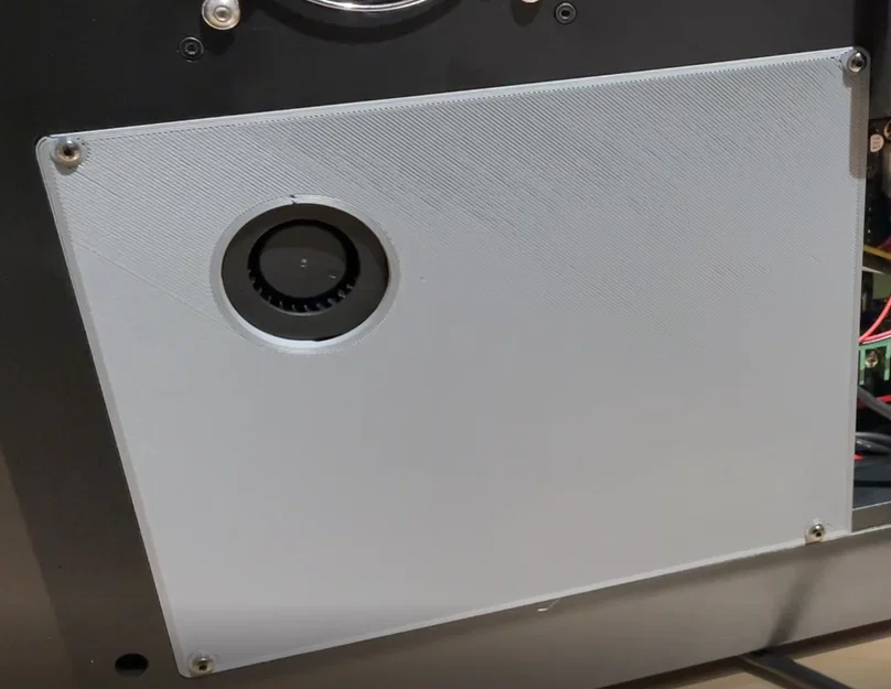 QIDI X-Max 3 Silent Mod: Plate adapter quạt – Backplate/Rearcover cover mainboard - Image 2