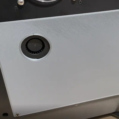 QIDI X-Max 3 Silent Mod: Plate adapter quạt – Backplate/Rearcover cover mainboard