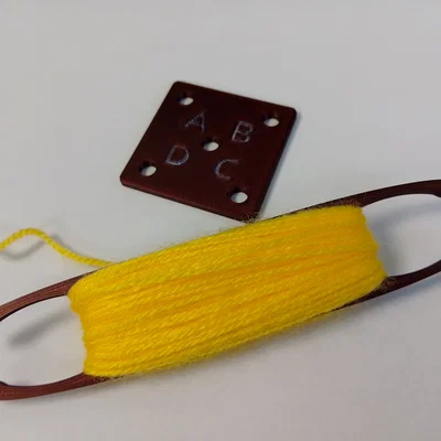 Bộ thẻ dệt Tablet Weaving kiểu Celtic (kèm con thoi) cho dân thủ công