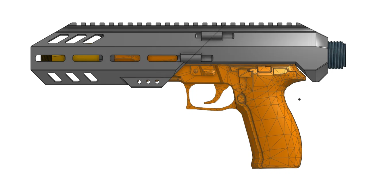 Bộ khung Carbine Kit Firefly cho Airsoft P226 (In 3D) - Image 6