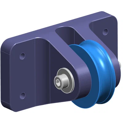 Pulley ngang (horizontal) | Umlenkrolle horizontal