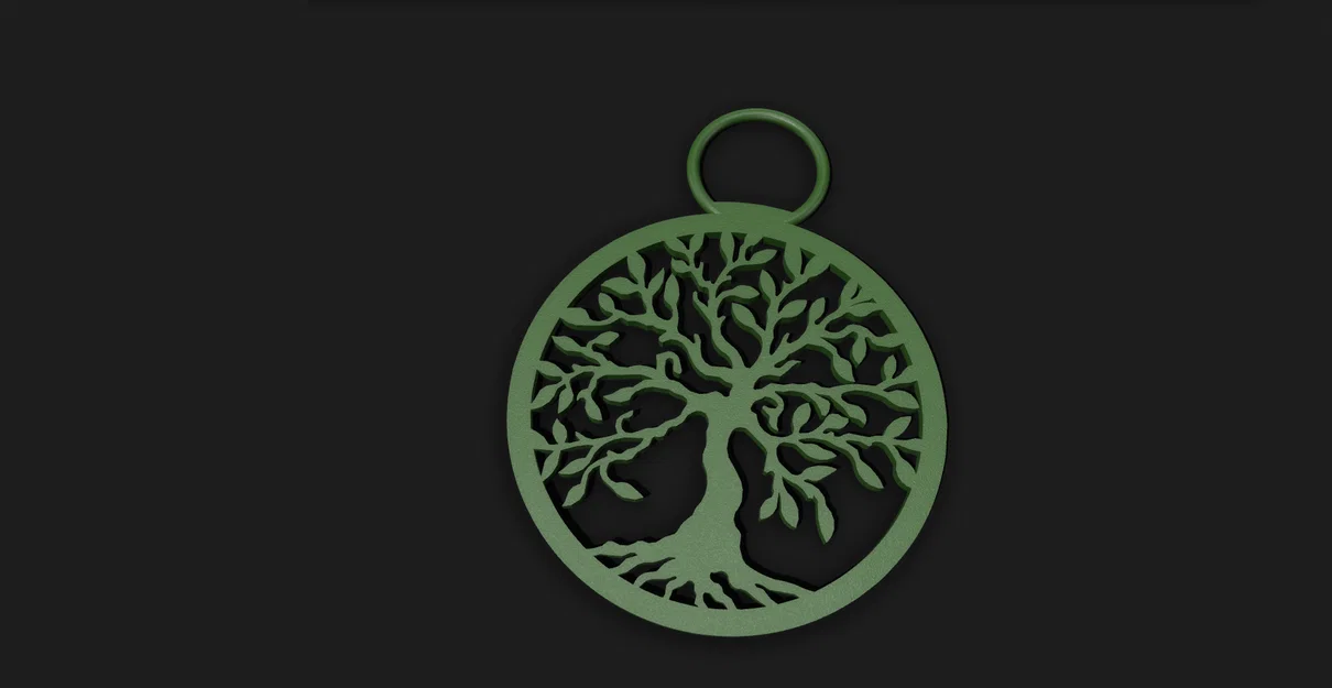 Mặt dây chuyền trang trí Cây Sự Sống (Tree of Life) in 3D độc đáo - Image 1