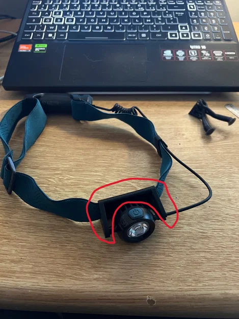 Giá đỡ đèn đội đầu Evadict 250 (phụ tùng thay thế) - Image 1