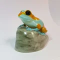 Mô hình ếch 3D trên đá (Frog on a rock) - Thumbnail 1