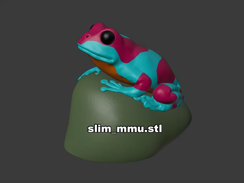 Mô hình ếch 3D trên đá (Frog on a rock) - Image 6