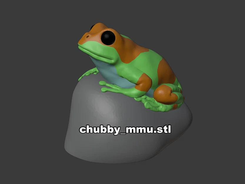 Mô hình ếch 3D trên đá (Frog on a rock) - Image 7