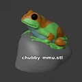 Mô hình ếch 3D trên đá (Frog on a rock) - Thumbnail 7