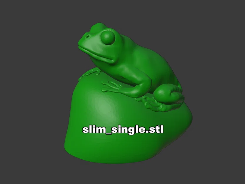 Mô hình ếch 3D trên đá (Frog on a rock) - Image 8