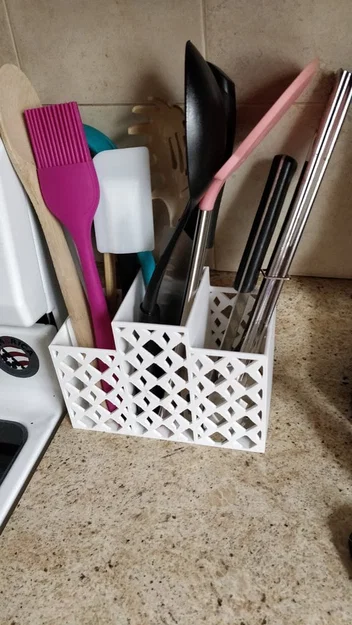 Khay đựng dụng cụ nhà bếp 3D (Utensil Basket Caddy) tiện lợi - Image 4
