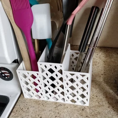 Khay đựng dụng cụ nhà bếp 3D (Utensil Basket Caddy) tiện lợi