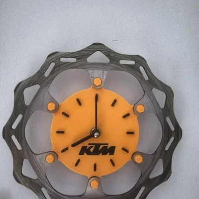 Đồng hồ treo tường từ đĩa phanh xe KTM (KTM TPI 300)