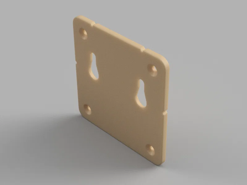 Tấm VESA 75x75mm cố định (Vesa mount plate 75x75mm fixed) - Image 1